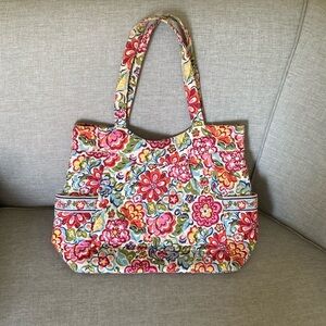 Vera Bradley Three Pocket Tote - Hope Garden